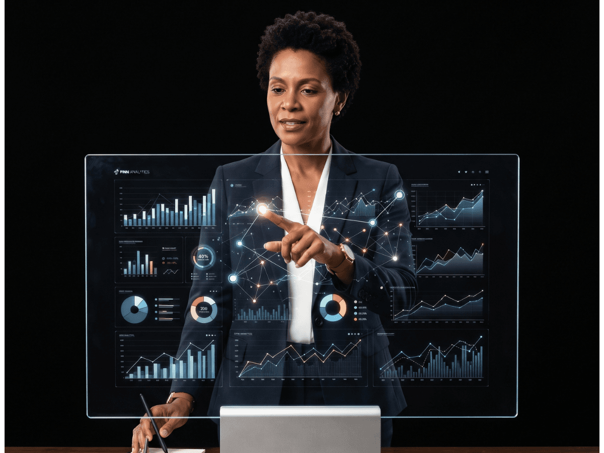 Dashboard executivo de KPIs e métricas da diretoria